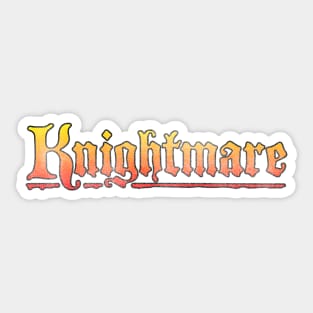 Knightmare Vintage Sticker